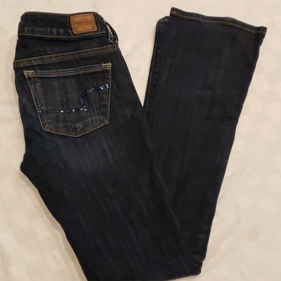 American Eagle Outfitters Denim - American Eagle Skinny Kick Stretch Low 4R x 31EUC